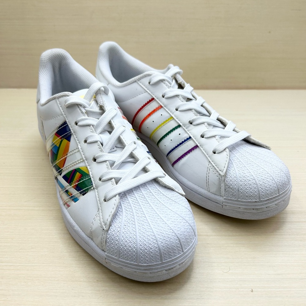 Adidas Originals Superstar Pride 2020 Sneakers White Men’s Size 6.5